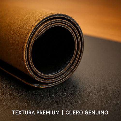 Cubre Escritorio De Piel Negra Premium Protector Paraoficina — Piel genuina Maxipiel León Guanajuato
