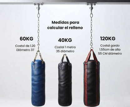 Relleno de Costal de Cuero — Saco de Box, MMA y Karate - maxipiel