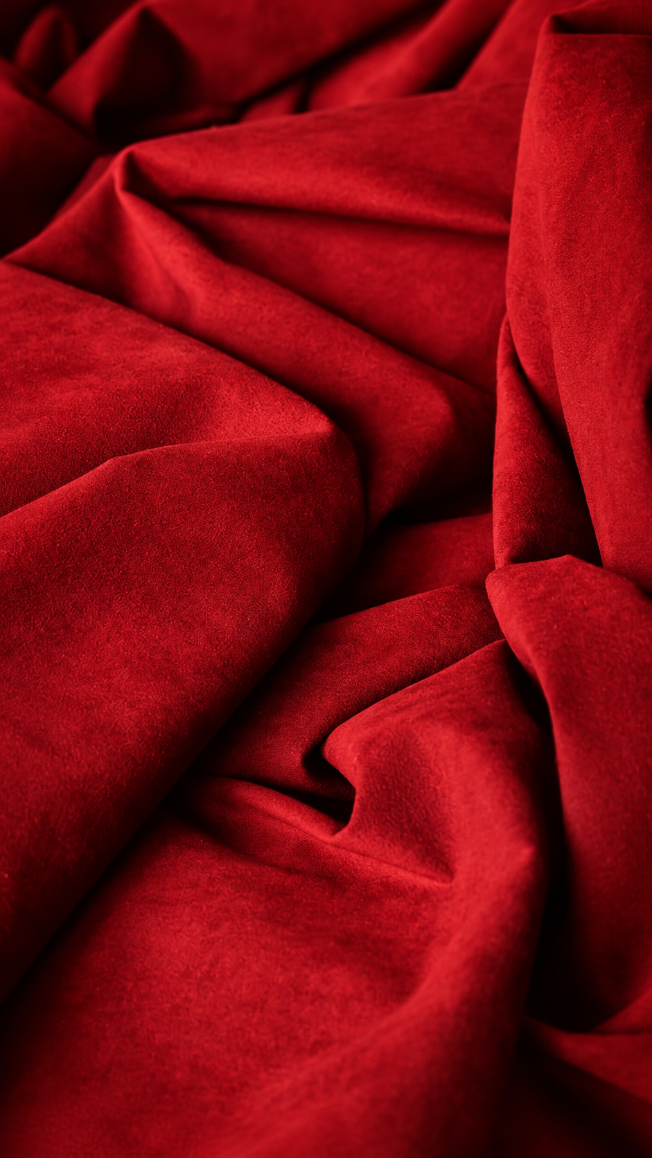 Alcántara sintética rojo: textura de la tela