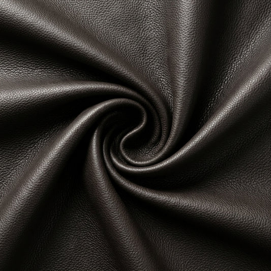 Cuero Top Grain Negro Fondo Azul