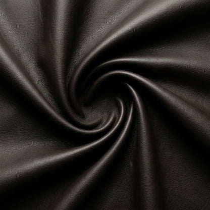 Cuero Top Grain Negro Fondo Gris
