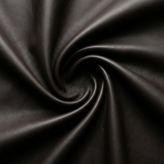 Cuero Top Grain Negro Fondo Gris