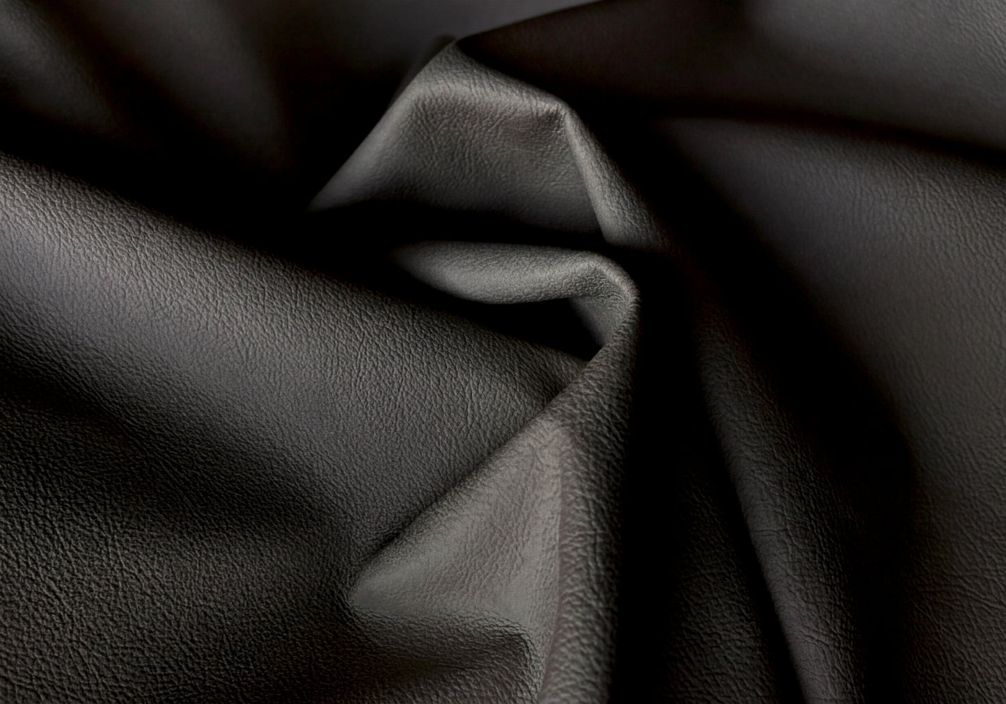 Cuero Top Grain Negro Fondo Gris