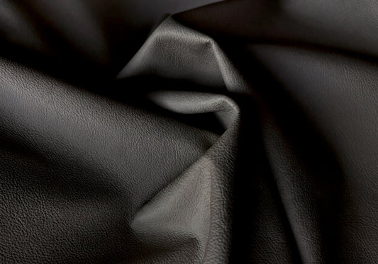 Cuero Top Grain Negro Fondo Gris