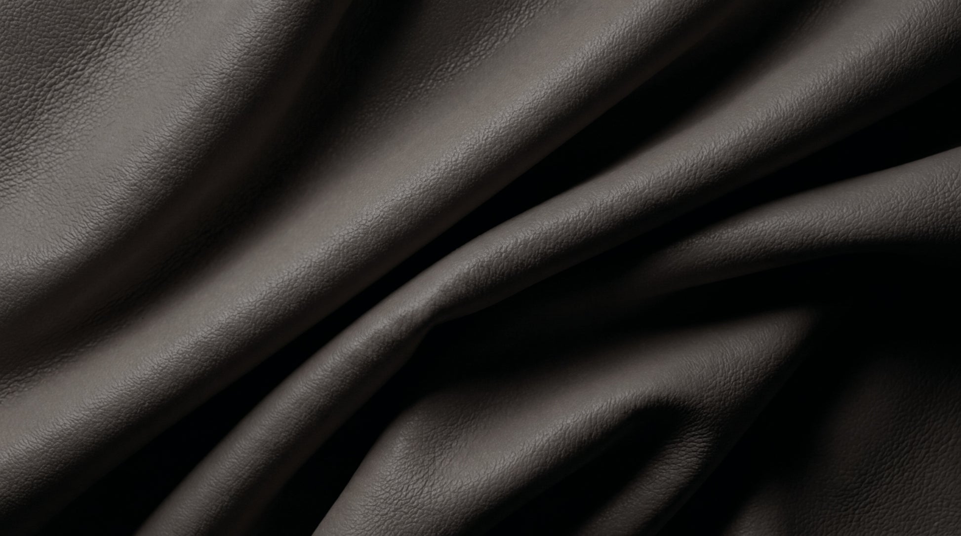 Cuero Top Grain Negro Fondo Gris