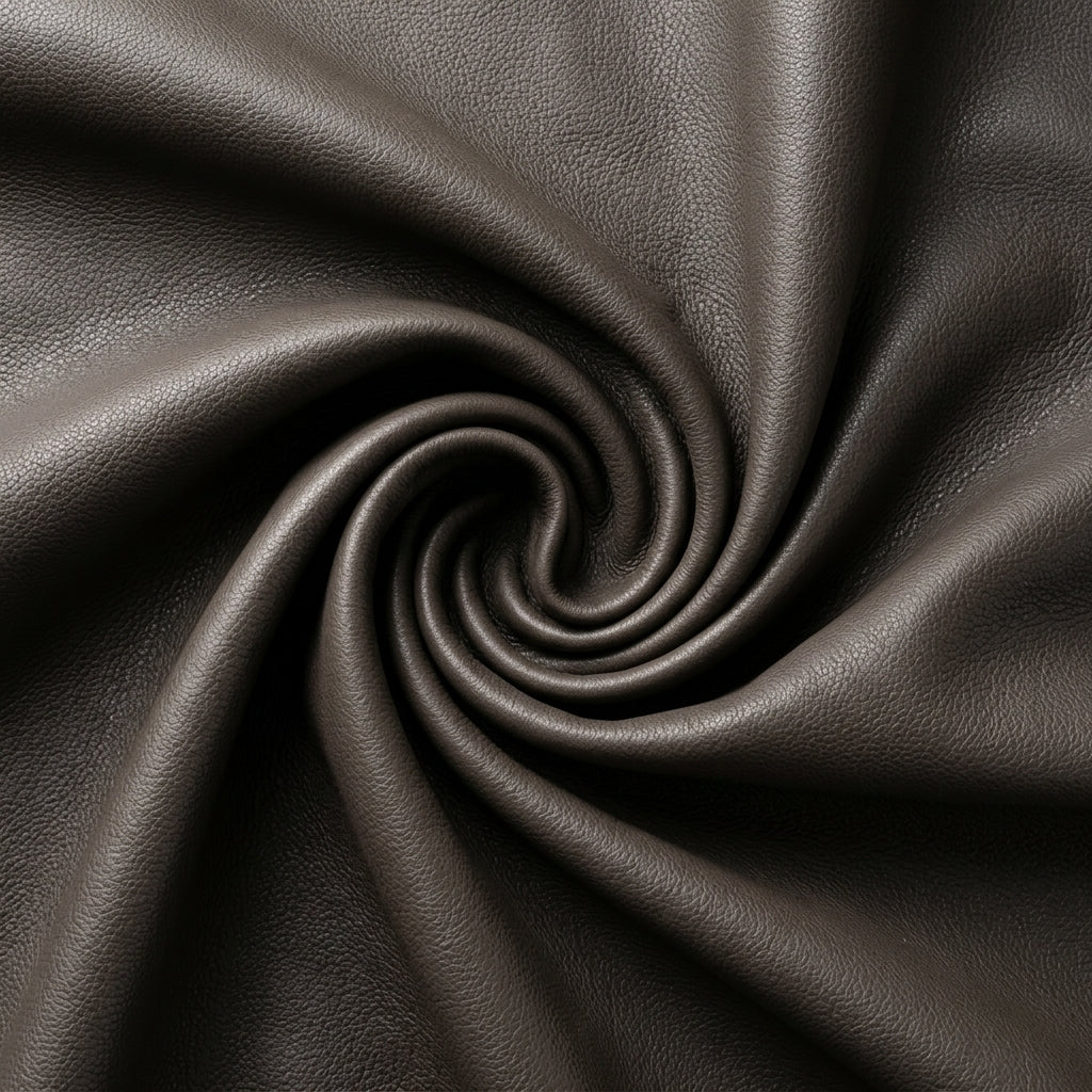 Cuero Top Grain Plateado Obscuro